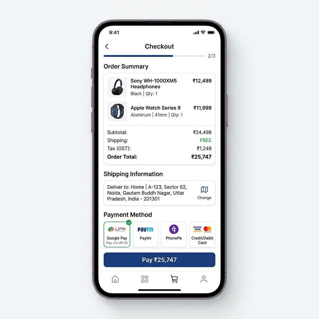Checkout Cart